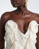 Magda Butrym Magda Butrym Draped cotton and silk bustier top - 3