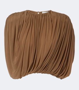 Magda Butrym Magda Butrym Draped jersey crop top