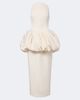 Magda Butrym Magda Butrym Draped peplum cotton and silk midi dress - 1