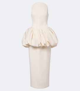 Magda Butrym Magda Butrym Draped peplum cotton and silk midi dress