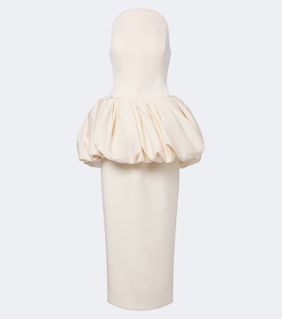 Magda Butrym Magda Butrym Draped peplum cotton and silk midi dress