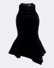 Magda Butrym Magda Butrym Draped peplum velvet top - 1