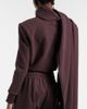 Magda Butrym Magda Butrym Draped scarf-detail cotton sweatshirt - 4