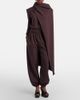 Magda Butrym Magda Butrym Draped scarf-detail cotton sweatshirt - 5