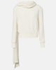 Magda Butrym Magda Butrym Draped scarf-detail sweatshirt - 1