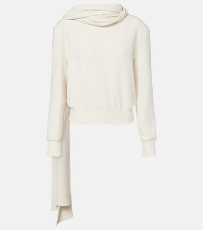 Magda Butrym Magda Butrym Draped scarf-detail sweatshirt