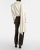 Magda Butrym Magda Butrym Draped scarf-detail sweatshirt - 5