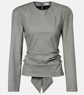 Magda Butrym Magda Butrym Draped wool blouse