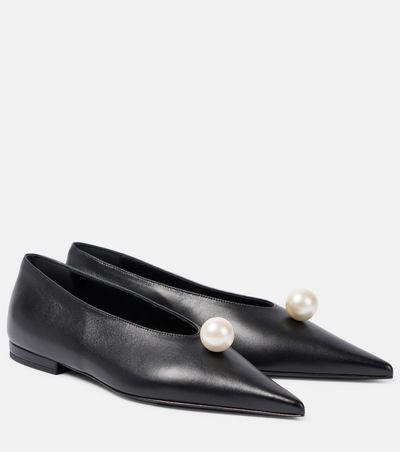 Magda Butrym Magda Butrym Embellished leather ballet flats