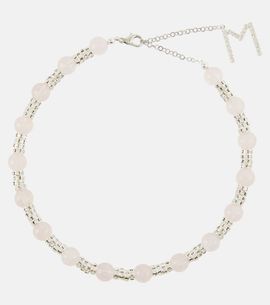 Magda Butrym Magda Butrym Embellished necklace with rose quartz