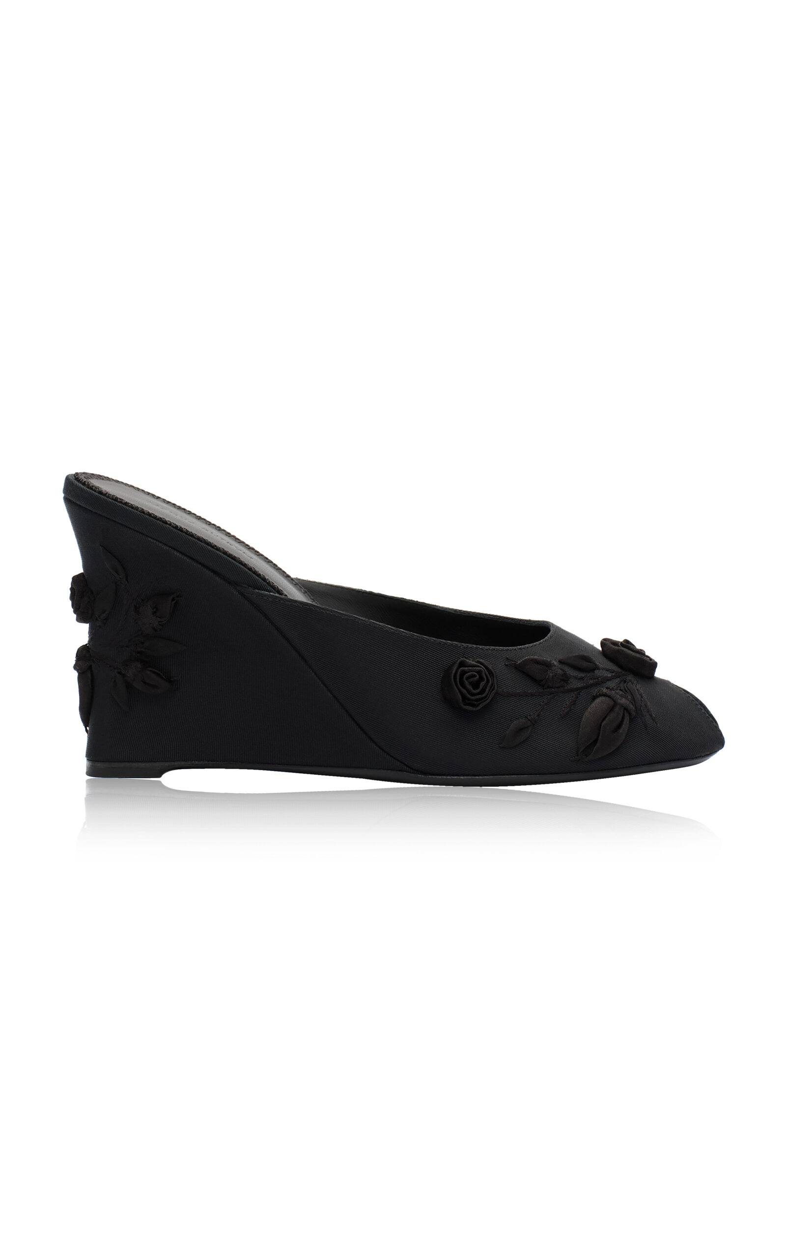 Magda Butrym Magda Butrym Embroidered Black Wedge