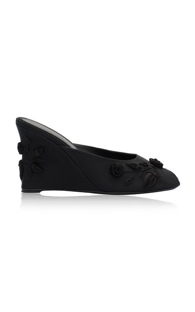 Magda Butrym Magda Butrym Embroidered Black Wedge