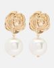 Magda Butrym Magda Butrym Faux pearl gold-plated drop earrings - 1