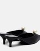 Magda Butrym Magda Butrym Faux pearl satin mules - 3
