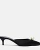 Magda Butrym Magda Butrym Faux pearl satin mules - 5