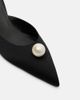 Magda Butrym Magda Butrym Faux pearl satin mules - 6