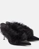 Magda Butrym Magda Butrym Faux shearling leather mules - 1
