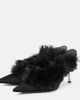 Magda Butrym Magda Butrym Faux shearling leather mules - 4