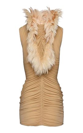 Magda Butrym Magda Butrym Feathered Mini Dress