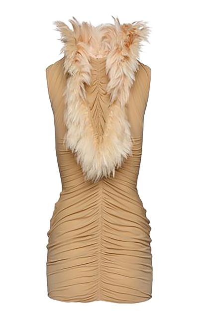 Magda Butrym Magda Butrym Feathered Mini Dress