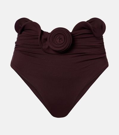 Magda Butrym Magda Butrym Floral-appliqué bikini bottoms