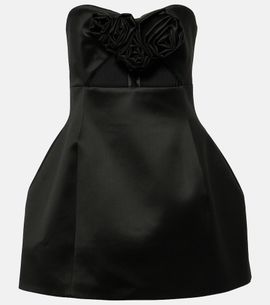 Magda Butrym Magda Butrym Floral-appliqué bustier minidress