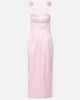 Magda Butrym Magda Butrym Floral-appliqué cotton-blend bustier dress - 1