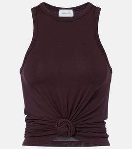 Magda Butrym Magda Butrym Floral-appliquÃ© cotton-blend tank top
