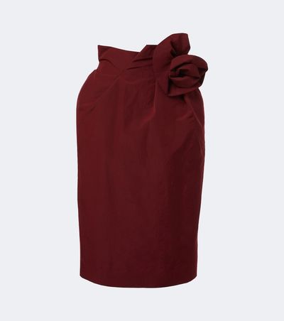 Magda Butrym Magda Butrym Floral-appliqué cotton and silk midi skirt