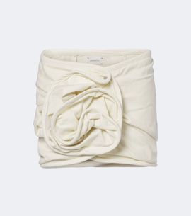 Magda Butrym Magda Butrym Floral-appliqué cotton jersey miniskirt