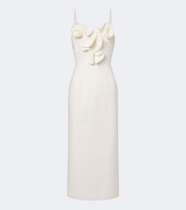 Magda Butrym Magda Butrym Floral-appliqué cotton midi dress