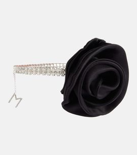 Magda Butrym Magda Butrym Floral-appliquÃ© crystal-embellished choker