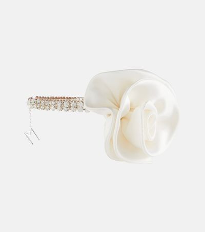 Magda Butrym Magda Butrym Floral-appliqué crystal-embellished choker