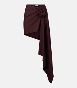 Magda Butrym Magda Butrym Floral-appliquÃ© draped miniskirt