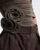 Magda Butrym Magda Butrym Floral-appliqué draped off-shoulder top - 4