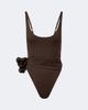 Magda Butrym Magda Butrym Floral-appliquÃ© draped swimsuit - 1