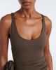 Magda Butrym Magda Butrym Floral-appliquÃ© draped swimsuit - 3