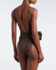 Magda Butrym Magda Butrym Floral-appliquÃ© draped swimsuit - 5