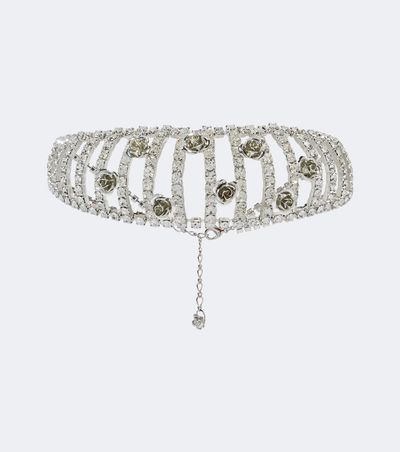 Magda Butrym Magda Butrym Floral-appliqué embellished choker