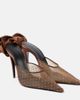 Magda Butrym Magda Butrym Floral-appliqué embellished mesh mules - 1