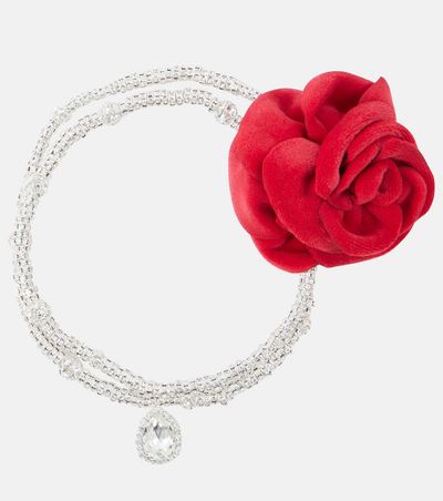 Magda Butrym Magda Butrym Floral-appliquÃ© embellished necklace
