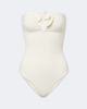 Magda Butrym Magda Butrym Floral-appliqué gathered swimsuit - 1