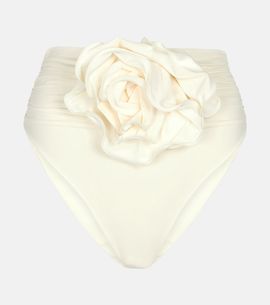 Magda Butrym Magda Butrym Floral-appliqué high-rise bikini bottoms