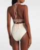 Magda Butrym Magda Butrym Floral-appliqué high-rise bikini bottoms - 3