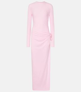 Magda Butrym Magda Butrym Floral-appliqué jersey gown
