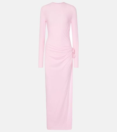 Magda Butrym Magda Butrym Floral-appliqué jersey gown