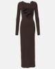 Magda Butrym Magda Butrym Floral-appliqué jersey maxi dress - 1