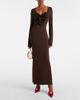 Magda Butrym Magda Butrym Floral-appliqué jersey maxi dress - 2