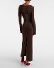 Magda Butrym Magda Butrym Floral-appliqué jersey maxi dress - 3