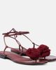Magda Butrym Magda Butrym Floral-appliqué leather sandals - 1